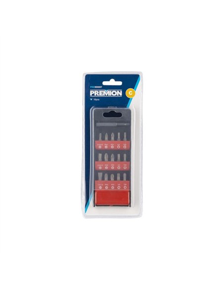 JUEGO 15 PUNTAS ATORNILLAR PH-PZ-TORX-HEX PRE90007 PREMION