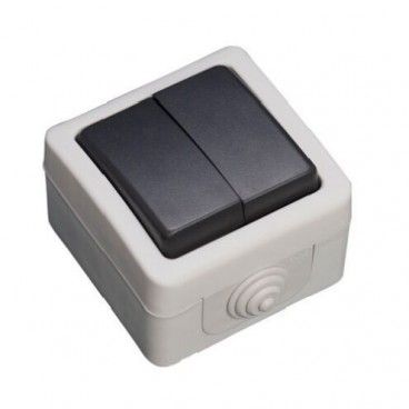 doble conmutador estanco IP44 