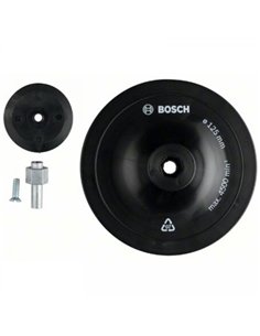 DISCO PLATO GOMA 125mm VASTAGO DE 8mm BOSCH