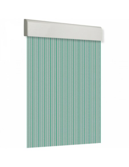 CORTINA PUERTA 90x210cm PLANA TOSCA nÂº7 CRISTAL-VERDE