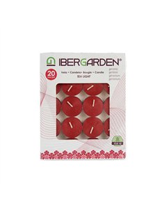 PAQ. 20 VELAS GERANIO MOSCAS 3,5cm 11121 IBERGARDEN