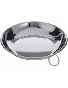 Plato camping inox con anilla 22cm 714522 ibili 2