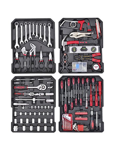 JUEGO MALETA TROLLEY CON RUEDAS 253 PIEZAS KRT951011 KREATOR