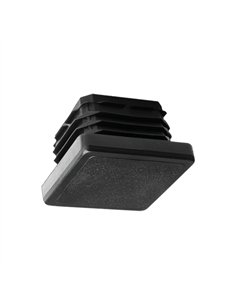 BOLSA 100 TACON CUADRADO PLASTICO NEGRO 20x20mm