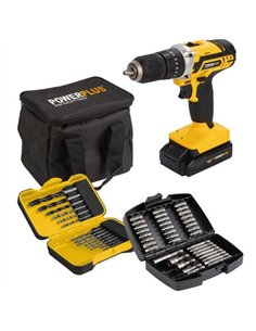 Taladro percutor bateria 20v con 52 acc powx00840 powerplus 2