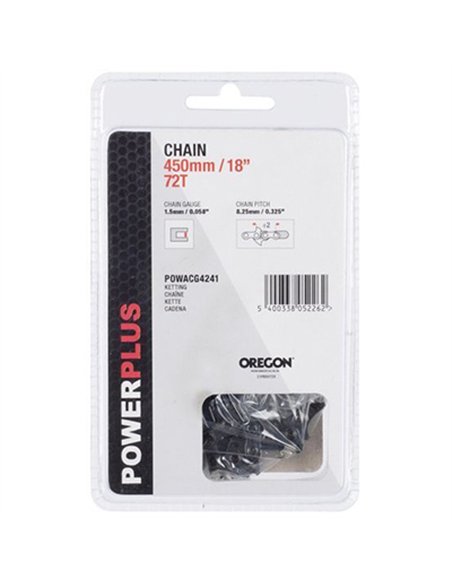 RECAMBIO CADENA MOTOSIERRA 45cm POWACG4241 POWERPLUS OREGON