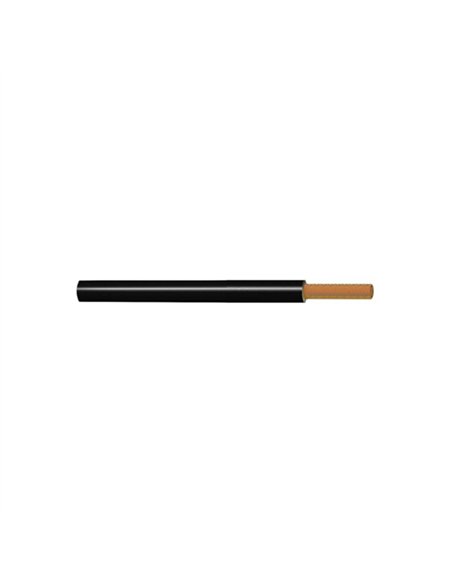 Rollo 100mt cable unipolar negro 1,5mm h07v-k