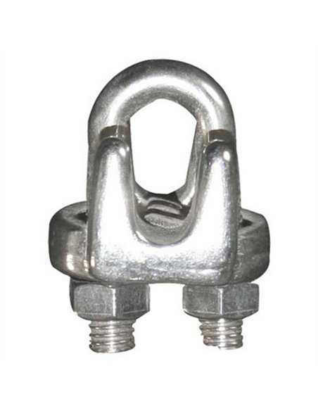 BOLSA 50 SUJETACABLES GALV. 5mm 3/16 DIN 741