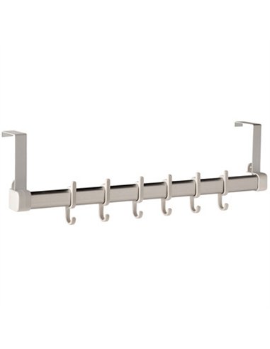 COLGADOR PERCHA PARA PUERTAS BLANCO 55cm 604049 CUNCIAL
