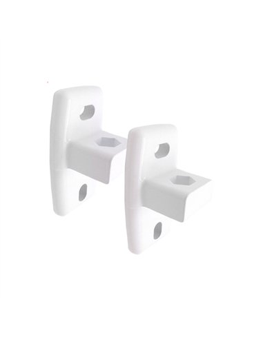 JUEGO 2 SOPORTE PARED TOLDO BLANCO 10433 MICEL