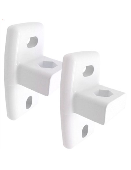 JUEGO 2 SOPORTE PARED TOLDO BLANCO 10433 MICEL