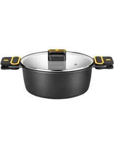 CACEROLA ALTA C/TAPA ALUMINIO FUNDIDO 24cm DAILY 510324 BRA 2