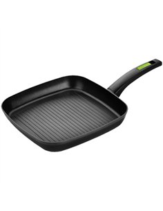 Grill asar ondulado aluminio 28x28cm green monix 2