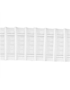 CAJA 100mt CINTA CORTINA FRUNCIR 70mm BLANCA 1661061 2