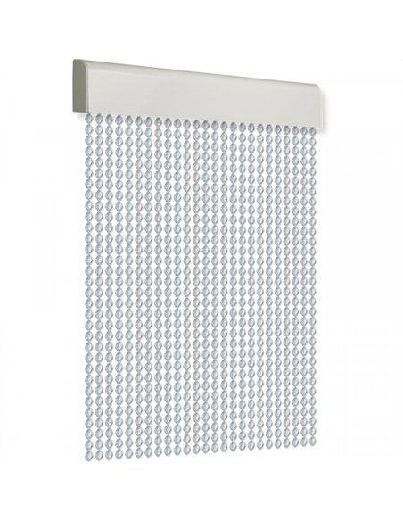 CORTINA PUERTA 120x210cm CORDON ESPIRAL nÂº9 TRANSPARENTE