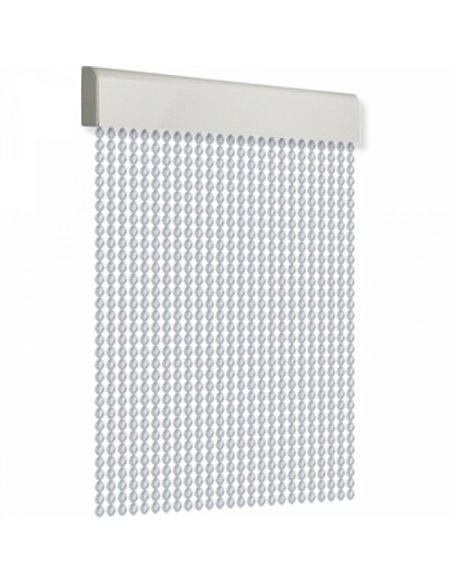 CORTINA PUERTA 120x210cm CORDON ESPIRAL nÂº9 TRANSPARENTE