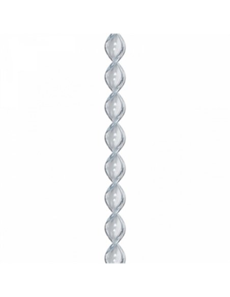 CORTINA PUERTA 120x210cm CORDON ESPIRAL nÂº9 TRANSPARENTE