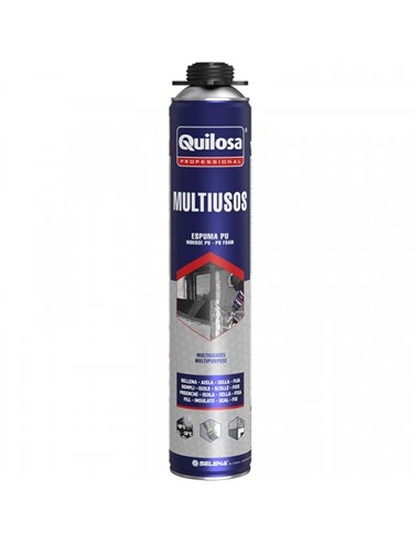 ESPUMA POLIURETANO PISTOLA 670ml MULTIUSOS QUILOSA