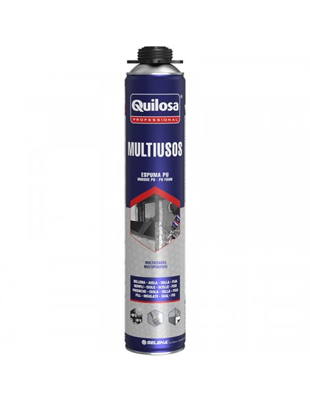 ESPUMA POLIURETANO PISTOLA 670ml MULTIUSOS QUILOSA
