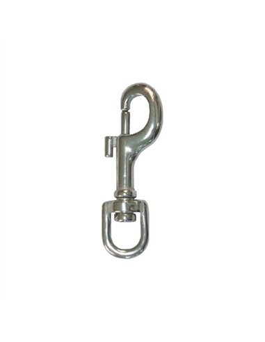 LLAVERO MOSQUETON ZAMAK NIQUELADO 83mm