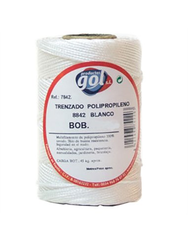 BOBINA 50mt CUERDA ALBAÃ‘IL BLANCA 716150