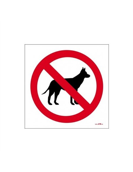 SEÃ‘AL ADH. PROHIBIDO PERRO 10x10cm RD46633