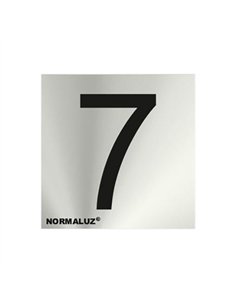 SEÃ‘AL NUMERO 7 ACERO INOX ADHESIVO 5cm RD717177