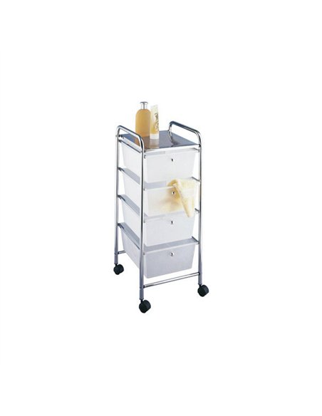 CARRITO CROMADO 4 CAJONES PLASTICO 32562-32561 AR