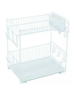 ESCURREPLATOS 444 PLASTIF. BLANCO C/BANDEJA GRANDE 88980