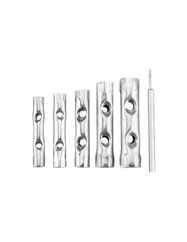JUEGO 6pz LLAVES TUBO CHAPA 8-17mm 35D191 TOP TOOLS