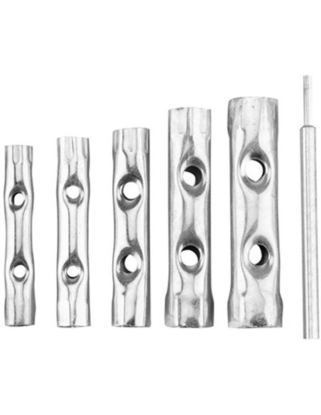 JUEGO 6pz LLAVES TUBO CHAPA 8-17mm 35D191 TOP TOOLS
