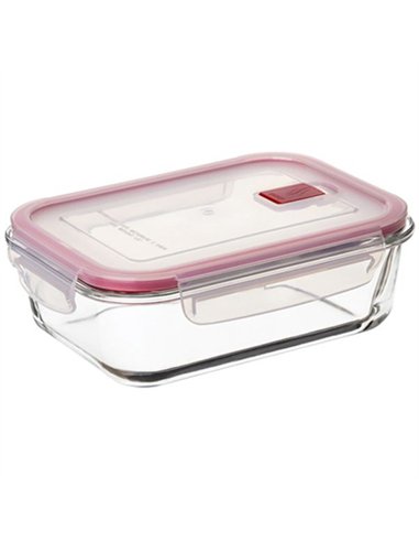 TAPER HERMETICO BOROSILICATO RECTANGULAR 1,1lt 1161709 TATAY