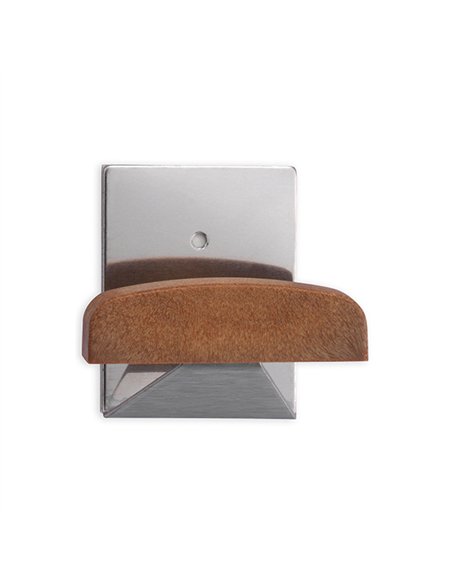 PERCHA ADH. INOX/MADERA 52x40mm 2045-9 INOFIX