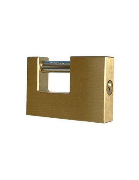 CANDADO CUADRADO LATON 90mm LLAVES IGUALES BATON