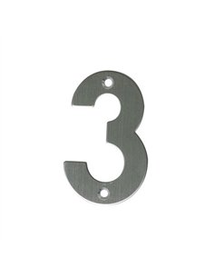NUMERO 3 INOX 10cm 6771 AMIG