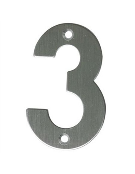 NUMERO 3 INOX 10cm 6771 AMIG