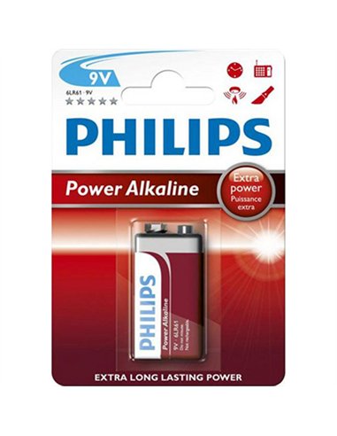 PILA 6LR61 9V POWER ALKALINE PHILIPS