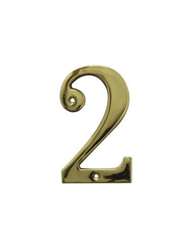 NUMERO 2 LATON 10cm 2671 AMIG