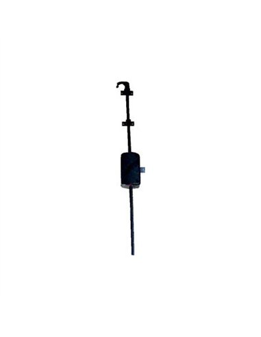 Cerradura falleba marron completa con 2 varillas