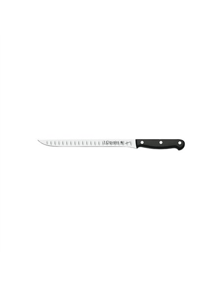 CUCHILLO JAMONERO ALVEOLOS 24cm PROFESIONAL 00947 3 CLAVELES