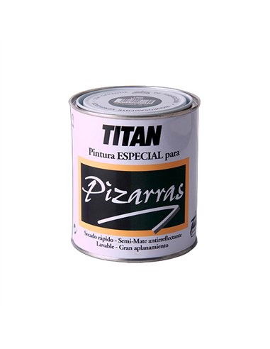 PINTURA PIZARRAS NEGRO 750ml 1801 TITAN
