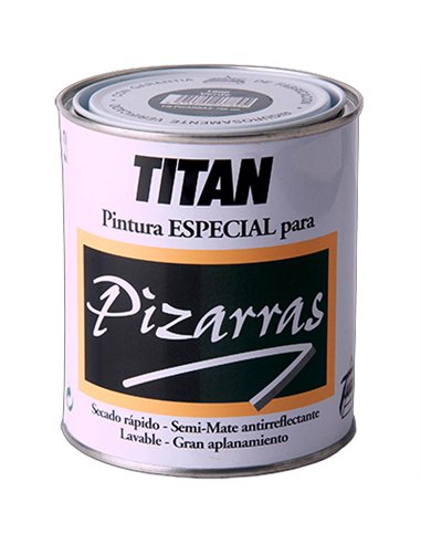 PINTURA PIZARRAS NEGRO 750ml 1801 TITAN