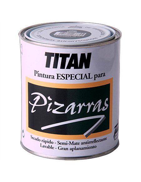 PINTURA PIZARRAS NEGRO 750ml 1801 TITAN