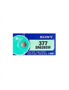 Caja 10 pilas boton 377 sr626sw de 1,55v sony