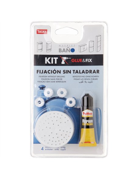 KIT ADHESIVO PARA ESTANTES Y RINCONERAS 4489901 TATAY