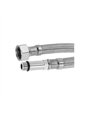 Juego 2 latiguillos monomando inox 35cm h 3/8 m10 14199