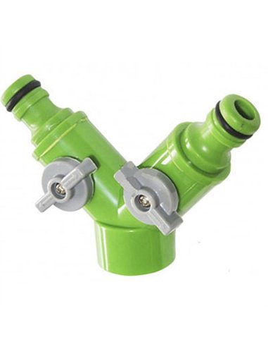 Adaptador grifo c/llave 2 salidas plastico 3602039 gsc