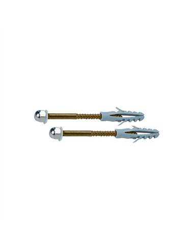 BOLSA 2 TORNILLO HIERRO M5x75mm SUJECCION  WC INODORO