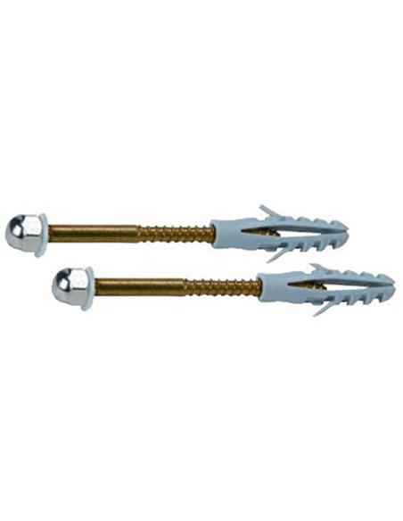 BOLSA 2 TORNILLO HIERRO M5x75mm SUJECCION  WC INODORO