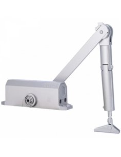 CIERRAPUERTAS RETENEDOR PLATA DC1H 22207 DORCAS 2